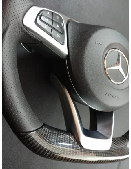  - Steering Wheels - 梅赛德斯-奔驰 CLA CLS GLE 碳皮方向盘 - 6 - 为您的梅赛德斯-奔驰 CLA、CLS 和 GLE 升级这款优质碳纤维真皮方向盘，提升时尚感和舒适度。立即订购❗️