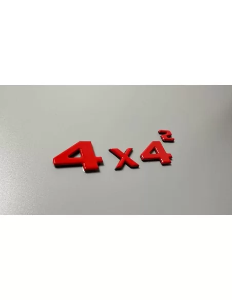  - logo & Emblems - Rote 4x4 quadratische Abzeichen Kofferraum-Emblem 4 Stück für Mercedes G Wagon W463 4x4 - 9 - Kaufen Sie Red