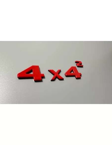  - logo & Emblems - Rote 4x4 quadratische Abzeichen Kofferraum-Emblem 4 Stück für Mercedes G Wagon W463 4x4 - 10 - Kaufen Sie Re