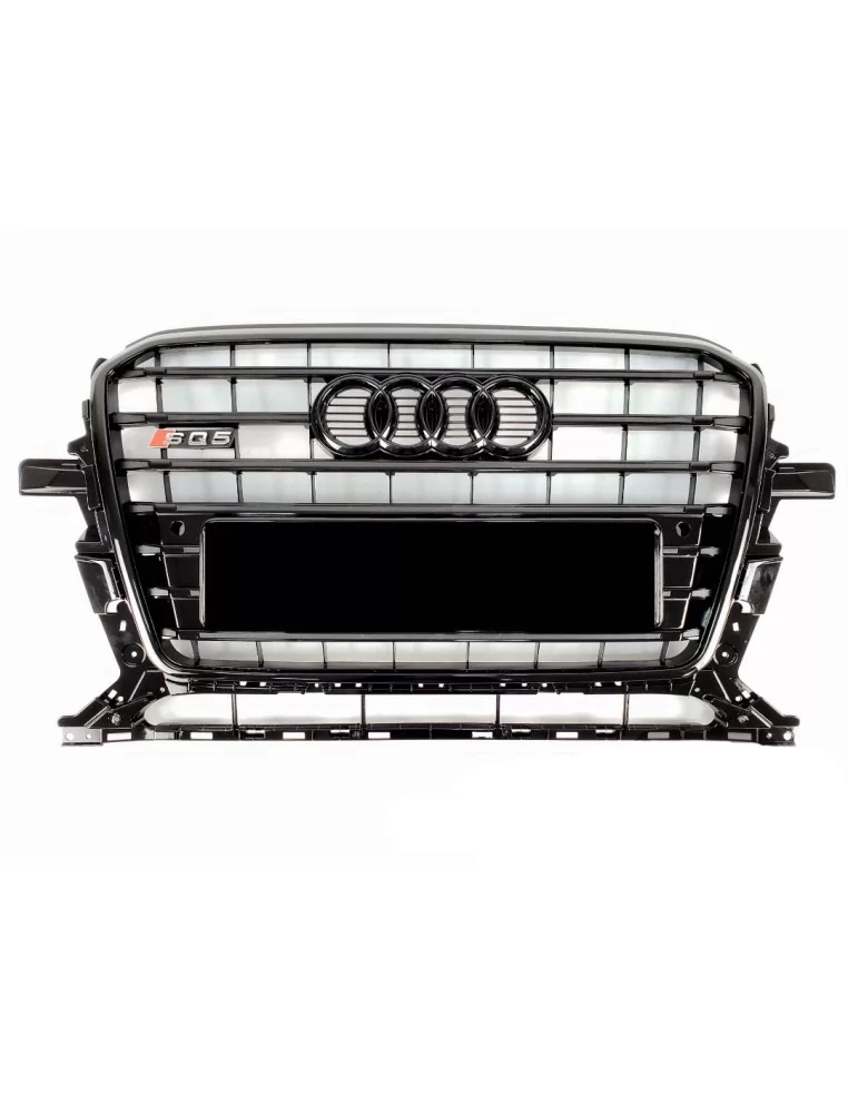  - Audi - Audi SQ5 BLACK front bumper radiator cover for Audi Q5 2012-2015 S-Line - 1 - Audi SQ5 BLACK front bumper radiator cov