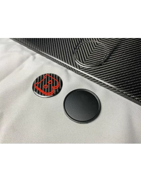  - Logos & Emblems - 2-component metallic carbon Brabus logo emblem hood scoop Mercedes G-Wagon G-Class - 3 - Buy the 2-componen