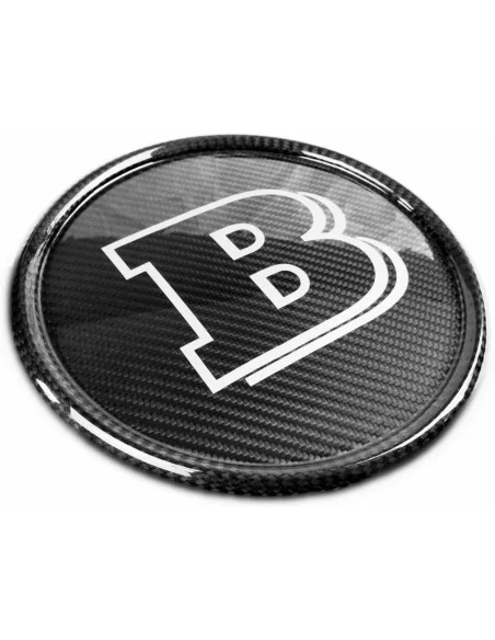  - Logos & Emblems - Carbon fiber Grey Brabus front grille badge for Mercedes-Benz G-Wagon G-Class W463A W464 - 4 - Buy the Carb