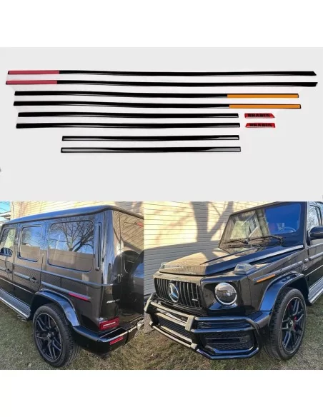  - Mercedes-Benz - Carbon fiber side body mouldings insertions Brabus for USA SPEC CAR Mercedes-Benz G-Class W463A W464… - 1 - U