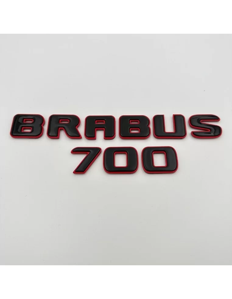  - logo & Emblems - Emblemi metallici stile Brabus 700 per Mercedes-Benz Classe G W463A W464 Nero Rosso Set - 1 - Acquista gli s