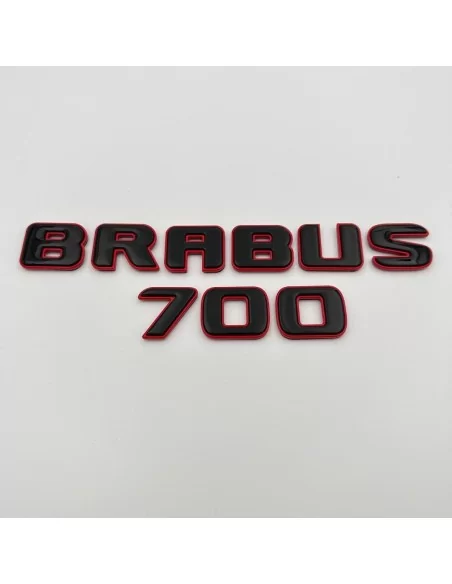  - logo & Emblems - Metalowe emblematy Brabus w stylu 700 dla Mercedes-Benz Klasy G W463A W464 Zestaw czarno-czerwony - 1 - Kup 