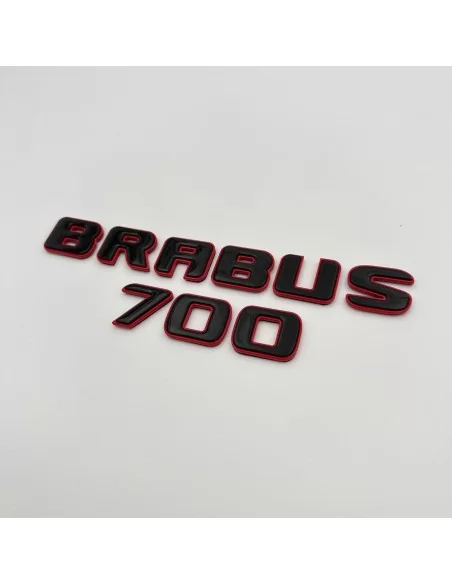  - logo & Emblems - Emblemi metallici stile Brabus 700 per Mercedes-Benz Classe G W463A W464 Nero Rosso Set - 2 - Acquista gli s