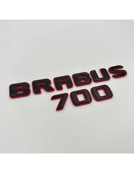  - logo & Emblems - Emblemi metallici stile Brabus 700 per Mercedes-Benz Classe G W463A W464 Nero Rosso Set - 3 - Acquista gli s