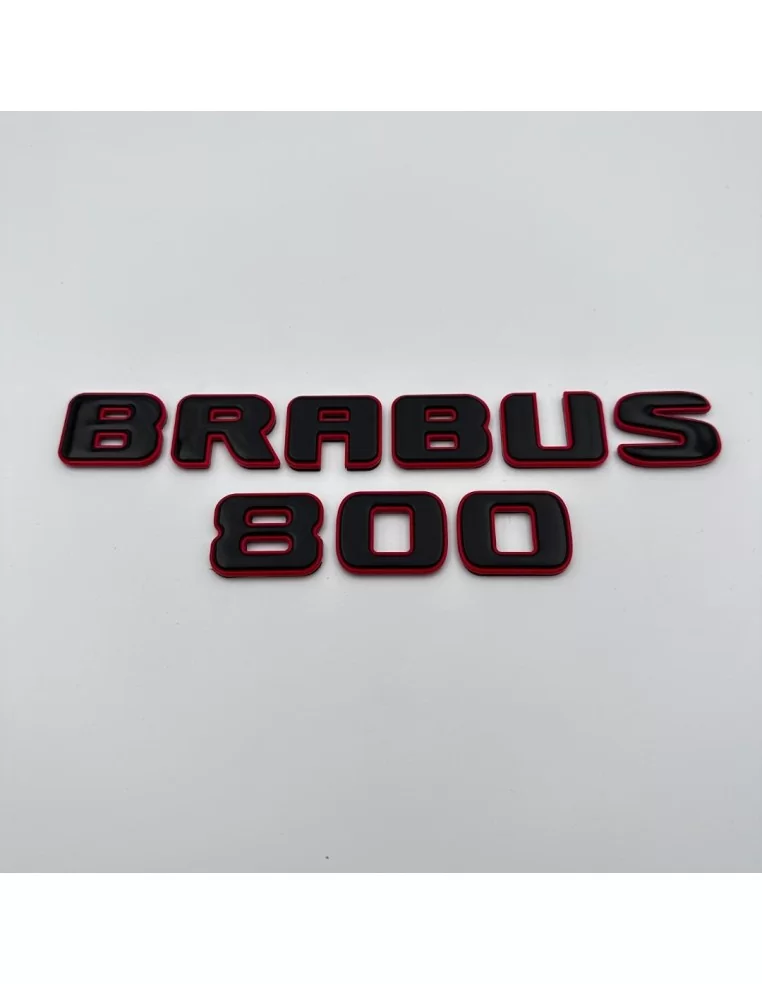  - logo & Emblems - Set di stemmi Brabus 800 rosso metallizzato per Mercedes-Benz Classe G W463A W464 - 1 - Acquista il set di s