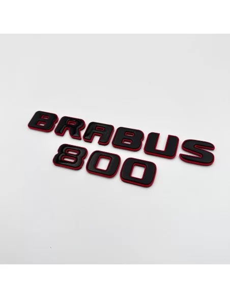  - logo & Emblems - Metallic ROT Brabus 800 Embleme Abzeichen Set für Mercedes-Benz G-Klasse W463A W464 - 2 - Kaufen Sie das met