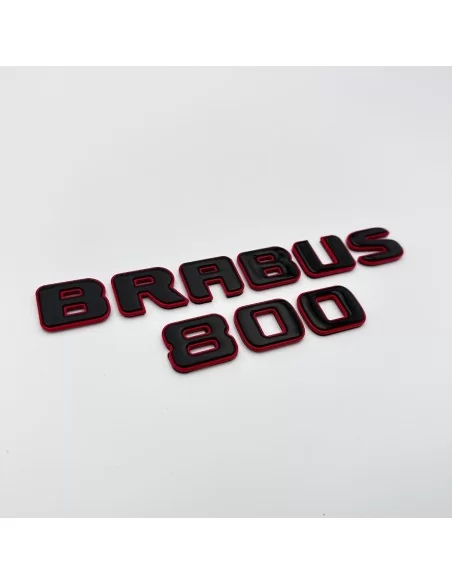  - logo & Emblems - Metallic ROT Brabus 800 Embleme Abzeichen Set für Mercedes-Benz G-Klasse W463A W464 - 3 - Kaufen Sie das met