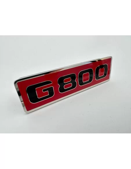  - logo & Emblems - Emblema rosso G800 metallizzato per griglia anteriore Mercedes-Benz Classe G W463 - 4 - Acquista l'emblema r