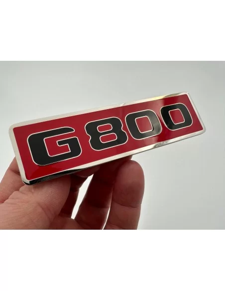  - logo & Emblems - Metallic G800 Red Emblem für Mercedes-Benz Frontgrill G-Klasse W463 - 6 - Kaufen Sie das rote Metallic-Emble