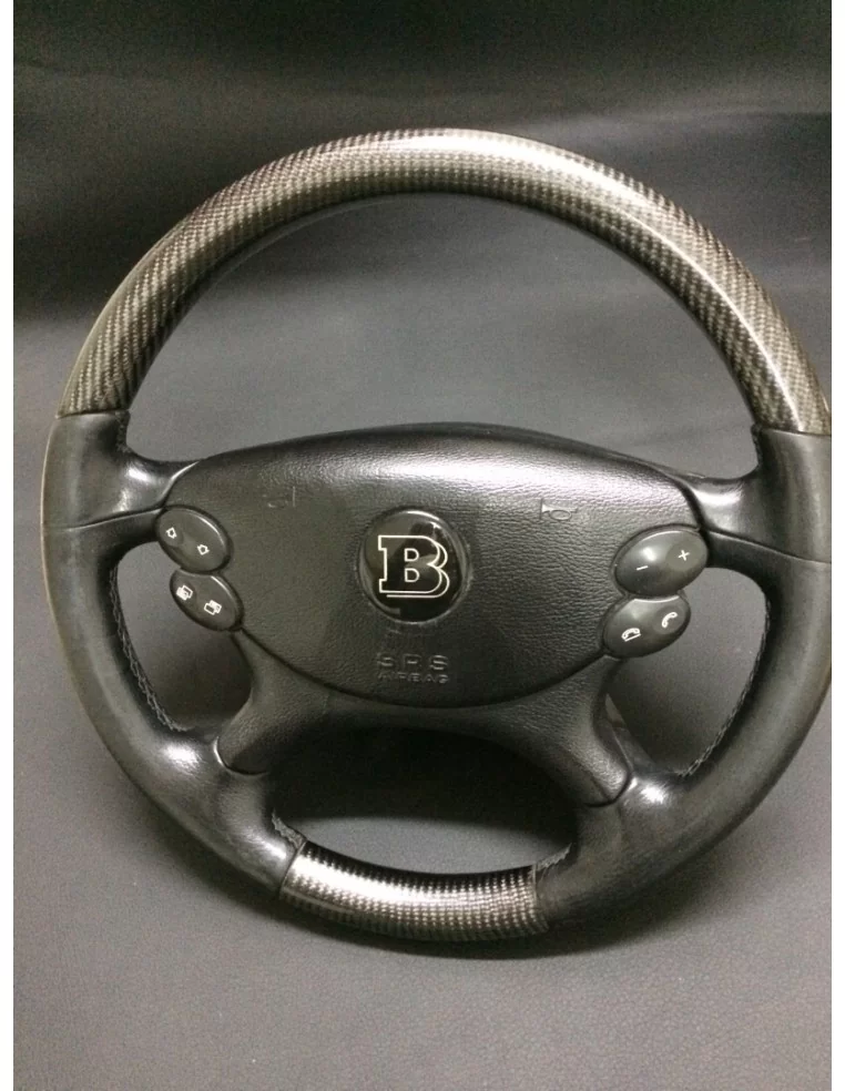  - Steering Wheels - 梅赛德斯-奔驰 CLK E 级 G 级 W463 W211 W209 碳皮方向盘 - 1 - 这款碳纤维真皮方向盘与梅赛德斯 CLK、E 级和 G 级 W463、W211、W209 车型兼容，可提升您的驾驶体验！✅