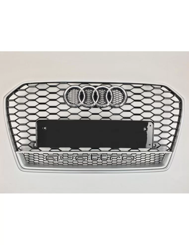  - Audi - Audi RS6 front bumper radiator grille chrome QUATTRO for Audi A6 2016-2018 - 1 - Buy the Audi RS6 bumper radiator gril