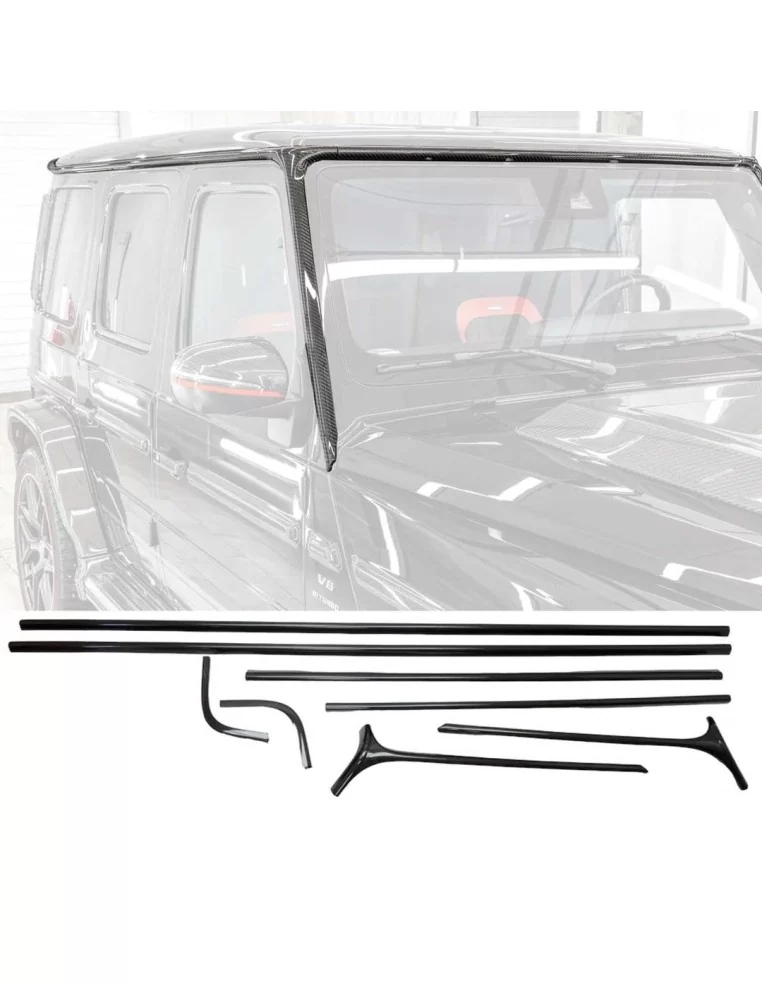  - Mercedes-Benz - Carbon fiber upper mouldings roof trim Mercedes G-Class W463A W464 AMG G63 - 1 - Enhance your Mercedes-Benz W