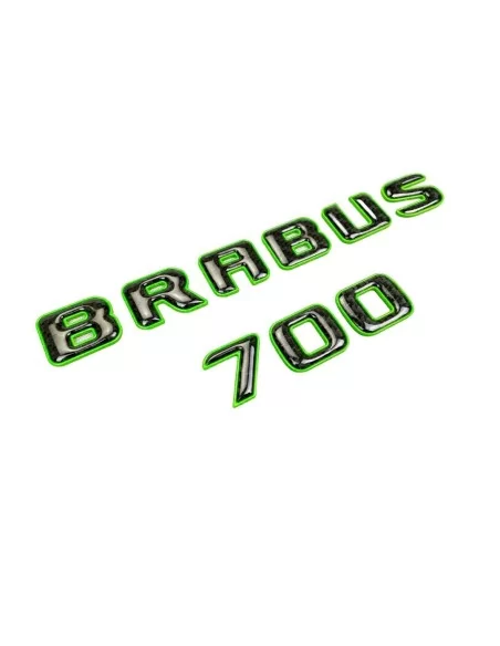  - Logos & Emblems - GREEN Brabus 700 emblem logo metallic with carbon for Mercedes-Benz W463A W464 G-Class - 1 - Upgrade your M