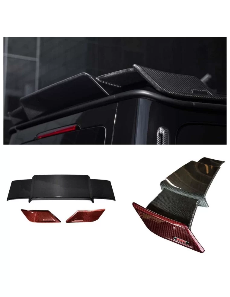  - Mercedes Benz - Roter Kohlefaser Dachheckspoiler Brabus Rocket Style für Mercedes-Benz W463A W464 G-Klasse - 1 - Veredeln Sie