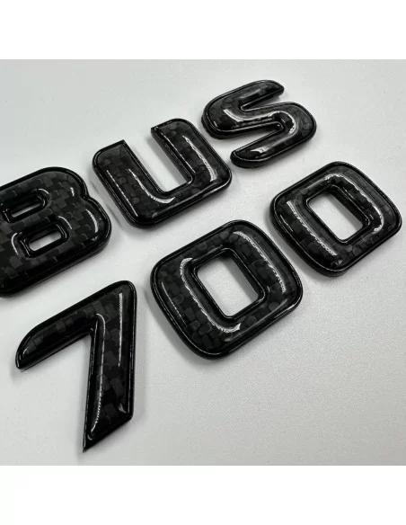  - Logos & Emblems - Brabus 700 emblem logo BLACK metallic with carbon for Mercedes-Benz W463A W464 G-Class - 2 - Enhance your M