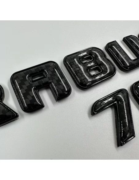  - Logos & Emblems - Brabus 700 emblem logo BLACK metallic with carbon for Mercedes-Benz W463A W464 G-Class - 3 - Enhance your M