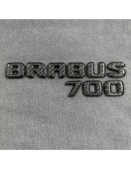  - logo & Emblems - Brabus 700 Emblem Logo SCHWARZ metallic mit Carbon für Mercedes-Benz W463A W464 G-Klasse - 5 - Veredeln Sie 