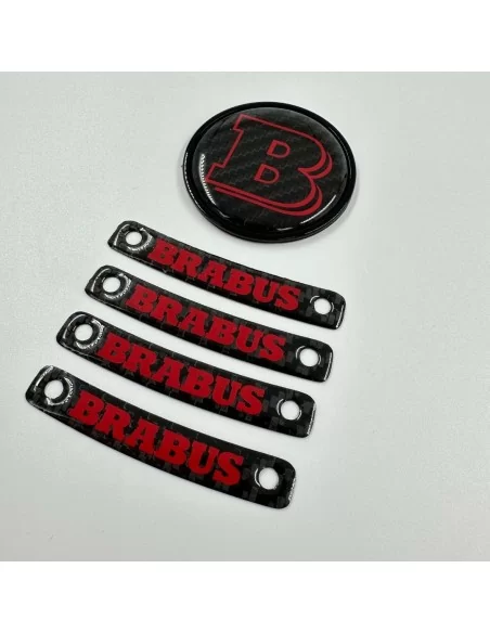  - Logos & Emblems - Brabus RED badge logo emblem set for Mercedes-Benz W463A W464 G-Class - 2 - Enhance your Mercedes-Benz G-Cl