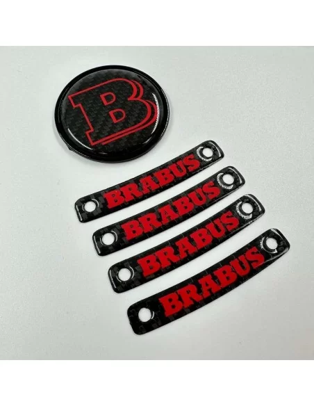  - Logos & Emblems - Brabus RED badge logo emblem set for Mercedes-Benz W463A W464 G-Class - 3 - Enhance your Mercedes-Benz G-Cl