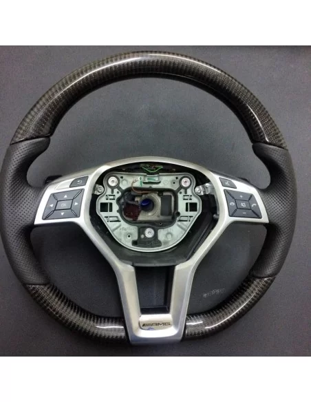  - Steering Wheels - Mercedes-Benz CLS E-Class SLK W172 W218 W212 Steering Wheel Carbon Leather - 7 - Enhance your driving exper