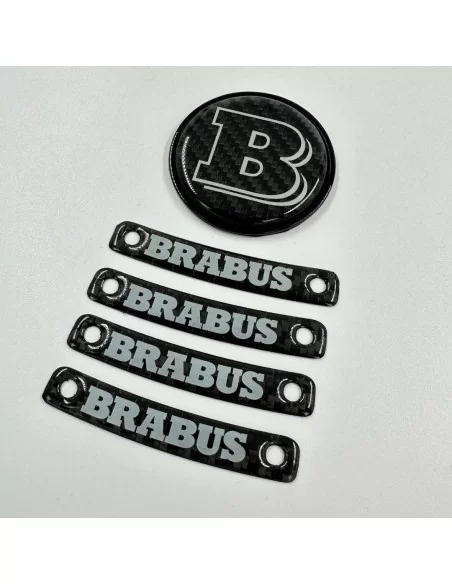  - logo & Emblems - Brabus Graue Plakette Logo-Emblem-Set für Mercedes-Benz W463A W464 G-Klasse - 2 - Veredeln Sie Ihre Mercedes