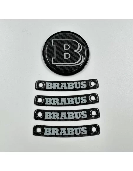  - logo & Emblems - Brabus Graue Plakette Logo-Emblem-Set für Mercedes-Benz W463A W464 G-Klasse - 4 - Veredeln Sie Ihre Mercedes