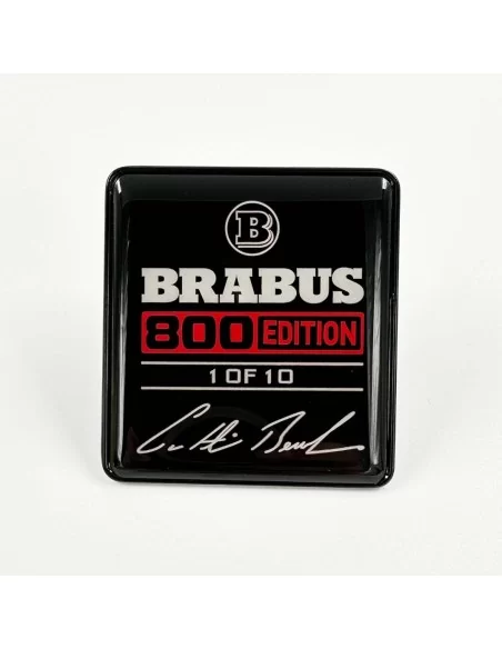  - Logos & Emblems - Metallic Brabus 800 edition RED seats emblem logo set Mercedes-Benz W463A G-Class - 1 - Enhance your Merce