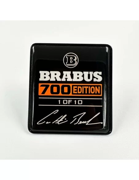  - Logos & Emblems - Metallic Brabus 700 edition Orange seats emblem badge set Mercedes-Benz W463A G-Class - 1 - Enhance your Me