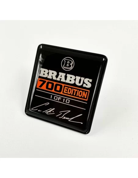  - Logos & Emblems - Metallic Brabus 700 edition Orange seats emblem badge set Mercedes-Benz W463A G-Class - 3 - Enhance your Me