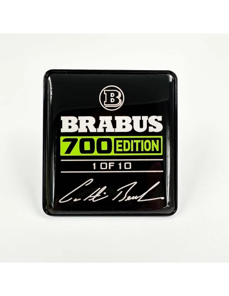  - Logos & Emblems - Metallic Brabus 700 edition Green seats emblem badge set Mercedes-Benz W463A G-Class - 1 - Upgrade your Mer