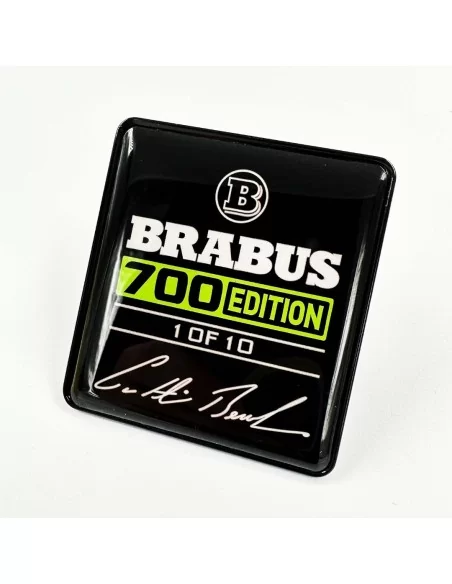  - Logos & Emblems - Metallic Brabus 700 edition Green seats emblem badge set Mercedes-Benz W463A G-Class - 2 - Upgrade your Mer