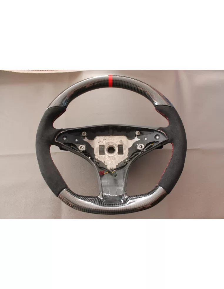  - Steering Wheels - 梅赛德斯-奔驰 CLS E 级 SLK W172 W212 W218 碳阿尔坎塔拉方向盘 - 1 - 梅赛德斯-奔驰 CLS E 级 SLK Carbon Alcantara 方向盘为您的内饰锦上添花。豪华与舒适的