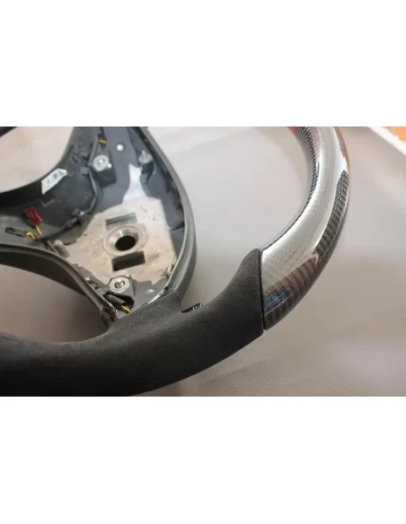  - Steering Wheels - Mercedes-Benz CLS E-Class SLK W172 W212 W218 Steering Wheel Carbon Alcantara - 11 - Enhance your interior w