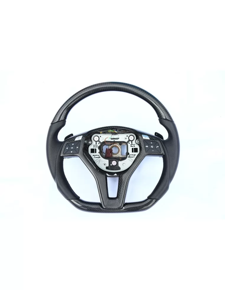  - Steering Wheels - Mercedes-Benz CLS E-Class SLK W172 W212 W218 Steering Wheel Carbon Leather - 1 - Transform your driving exp