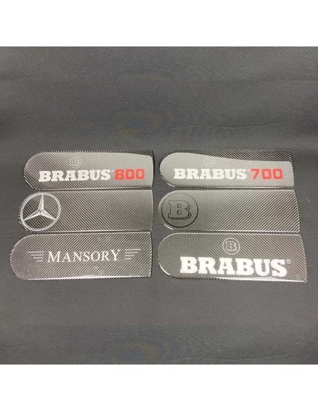  - Logos & Emblems - Carbon Fiber Emblem Logo For Rear Spare Tire Cover Amg Brabus Mansory Mercedes W463a W464 G-class - 1 - Enh