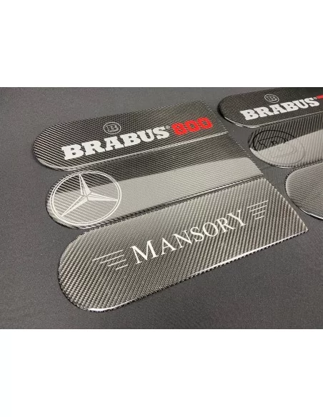  - Logos & Emblems - Carbon Fiber Emblem Logo For Rear Spare Tire Cover Amg Brabus Mansory Mercedes W463a W464 G-class - 3 - Enh