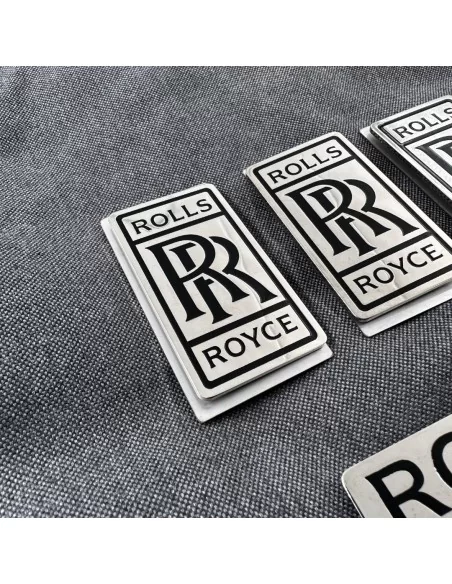  - Logos & Emblems - Metallic floor mats badges emblems set for Rolls-Royce Cullinan Phantom Ghost Wraith Spectre - 11 - Buy the