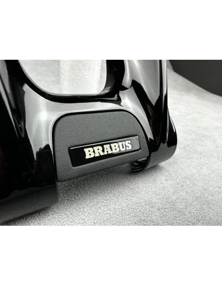  - Steering Wheels - 用于梅赛德斯-奔驰 W463A W464 AMG 的方向盘黑色徽章徽标 Brabus 嵌件 - 6 - 这款时尚的黑色 Brabus 方向盘徽章内嵌件可提升您的梅赛德斯-奔驰 W463A W464 的档次，使您的内