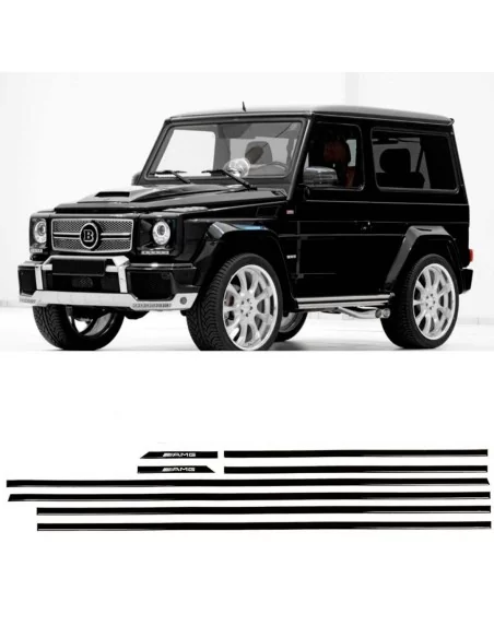  - Mercedes Benz - Inserti modanature AMG BLACK nero lucido per Mercedes-Benz Classe G 3 porte SWB W463 - 1 - Acquista le modana