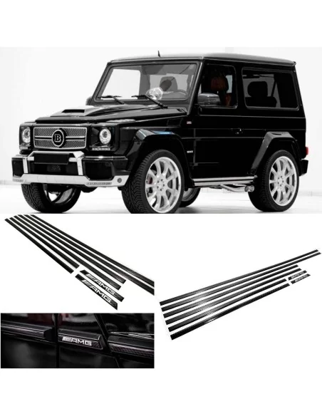  - Mercedes Benz - Kohlefaser-Seitenschutzleisten-Set AMG für 3-türige SWB Mercedes-Benz W463 G-Klasse - 4 - Carbon-Seitenleiste