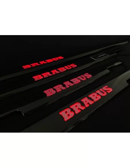  - Mercedes Benz - Carbonio LED illuminato rosso Brabus davanzali 4 pezzi per Mercedes-Benz G W463 - 3 - Acquista le soglie dell