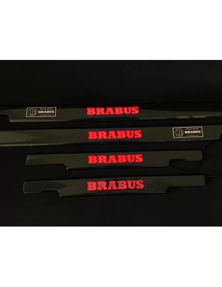  - Mercedes Benz - Carbonio LED illuminato rosso Brabus davanzali 4 pezzi per Mercedes-Benz G W463 - 4 - Acquista le soglie dell