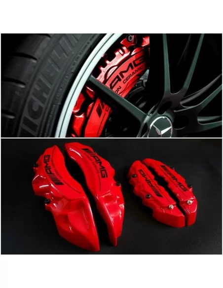  - Mercedes-Benz - Fiberglass red AMG Carbon Ceramic brake caliper covers for Mercedes-Benz G-Class W463 - 1 - Buy Fiberglass AM