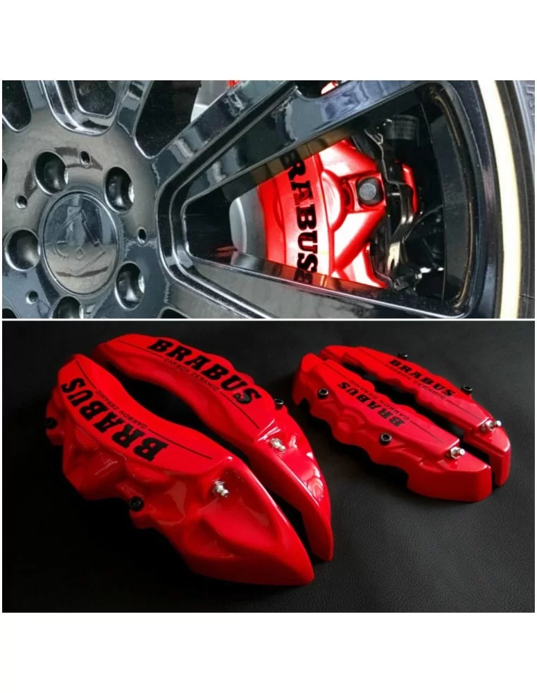  - Mercedes-Benz - Fiberglass red Brabus Carbon Ceramic brake caliper covers for Mercedes-Benz G-Class W463 - 1 - Buy Fiberglass