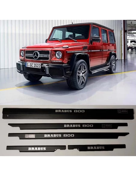  - Mercedes Benz - Metaliczne podświetlane progi drzwi Brabus 800 BLACK LED dla Mercedes-Benz W463 - 1 - Kup metaliczne podświet