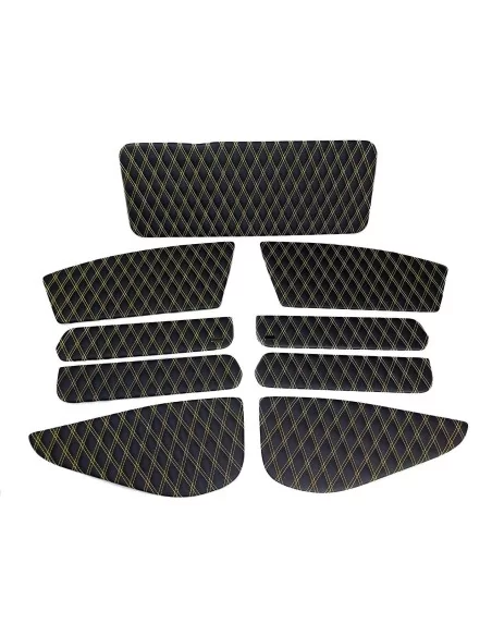  - Mercedes-Benz - Eco leather interior inserts trim with brabus badges for door panels mercedes-benz w463 - 3 - Buy eco leather