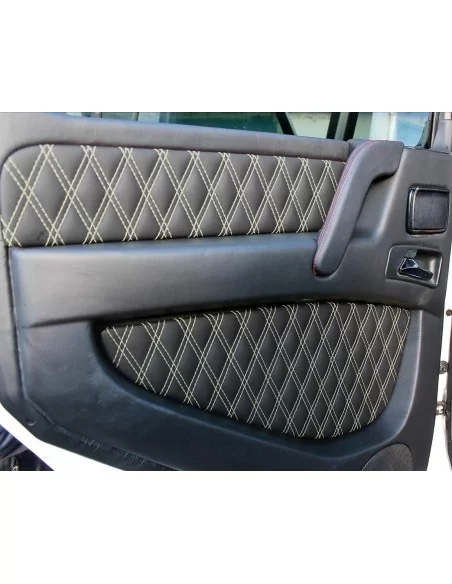  - Mercedes Benz - Inserti interni in eco pelle con stemmi brabus per pannelli porta mercedes-benz w463 - 4 - Acquista gli inser